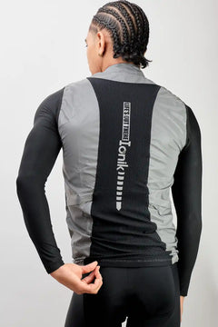 Chaleco de ciclismo UNISEX reflectivo gris-17