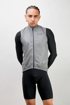 Chaleco de ciclismo UNISEX reflectivo gris-18