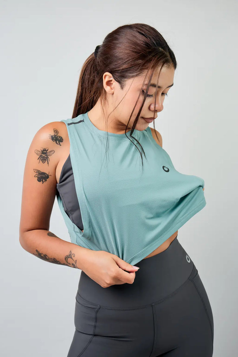 Crop Top Tank para mujer-4