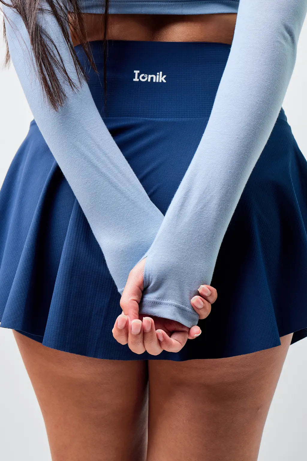 Crop Top Zipper manga larga para mujer-13