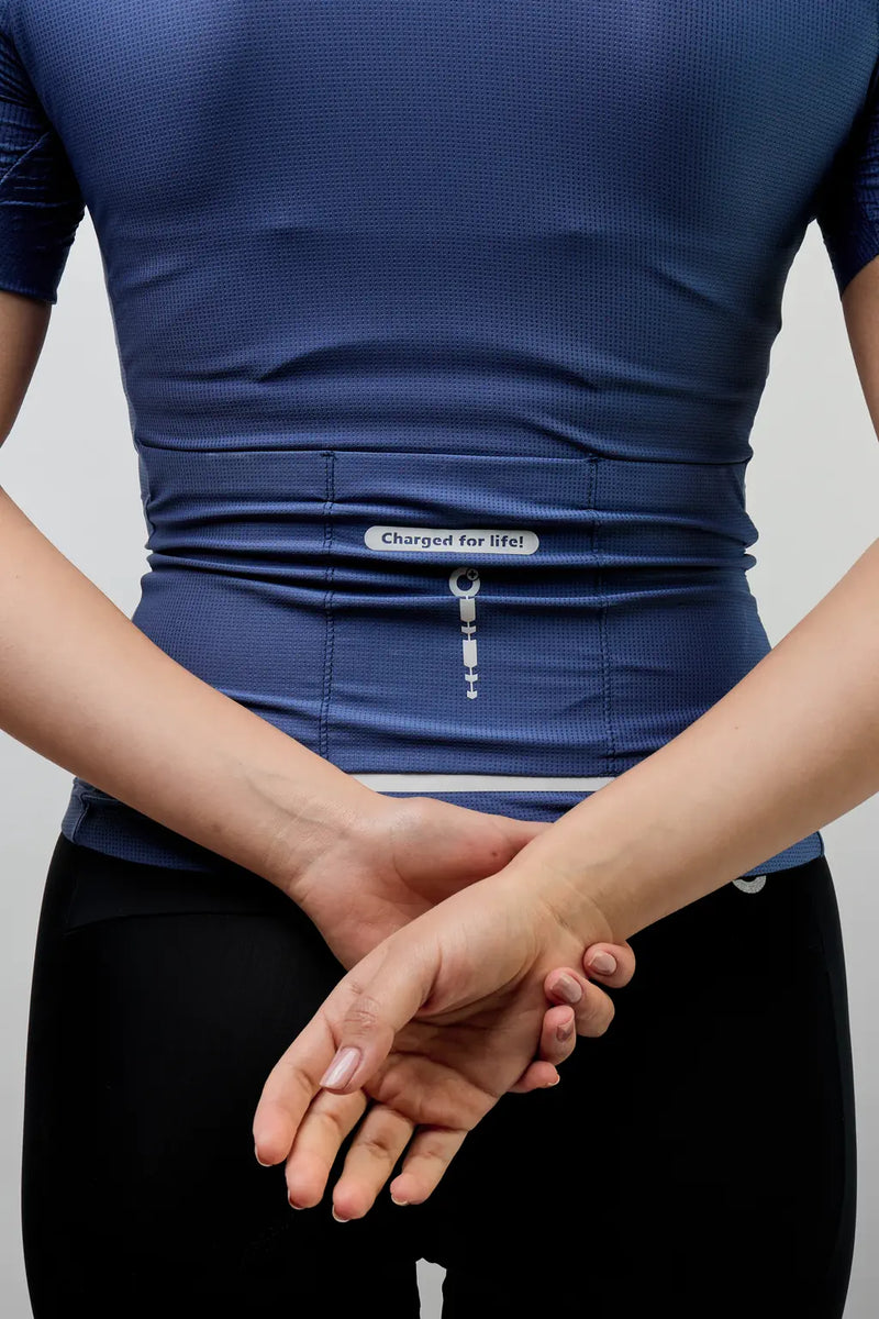 Jersey de ciclismo para mujer manga corta con detalles reflectivos-15