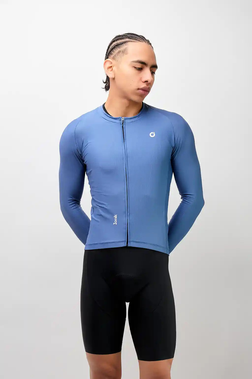 Jersey Start de ciclismo para hombre manga larga con detalles reflectivos-14