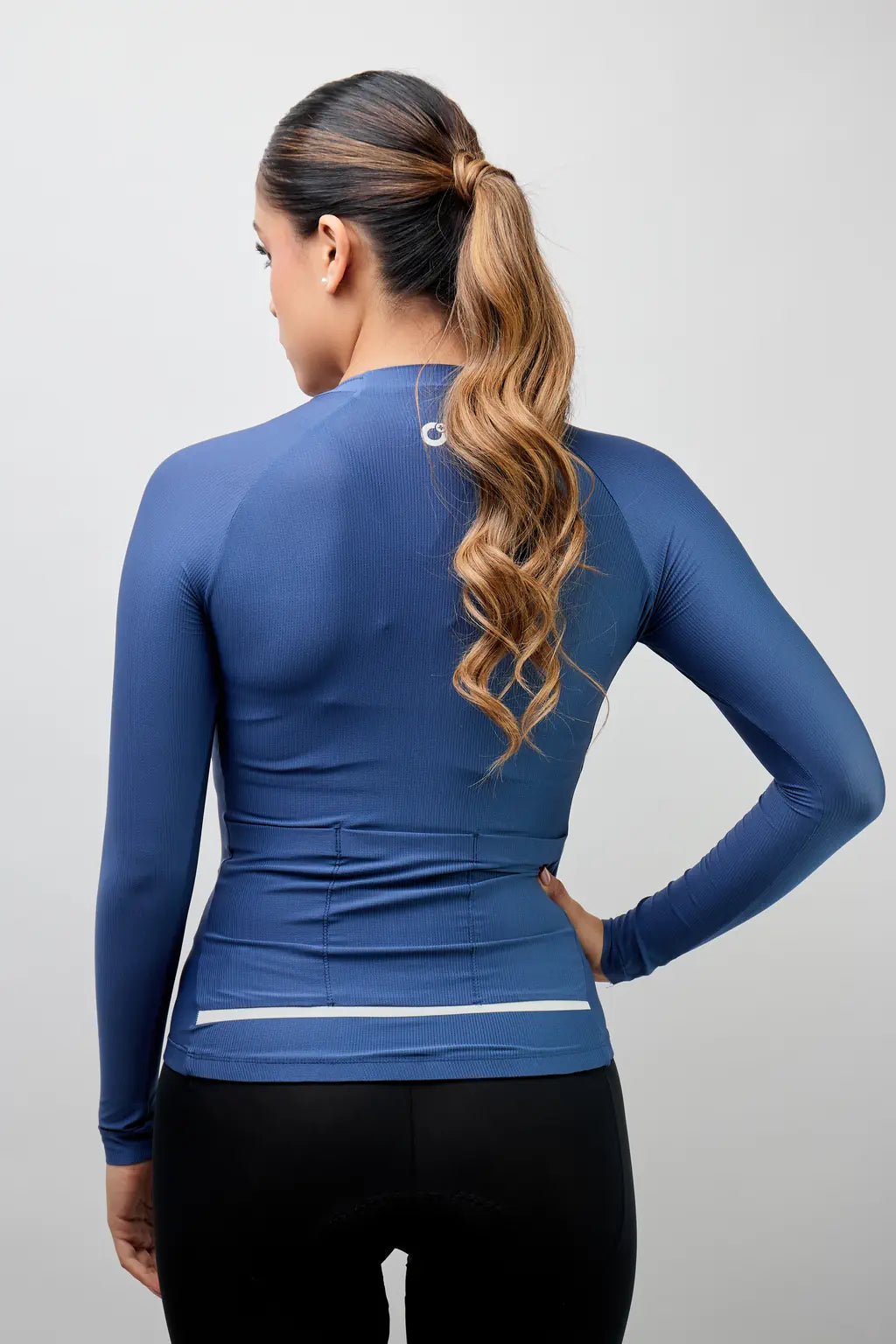 Jersey de ciclismo para mujer manga larga con detalles reflectivos-46
