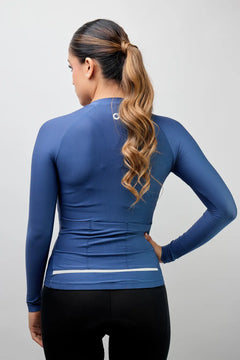 Jersey de ciclismo para mujer manga larga con detalles reflectivos-46