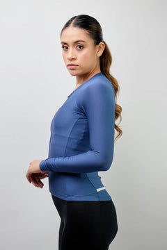 Jersey de ciclismo para mujer manga larga con detalles reflectivos-45