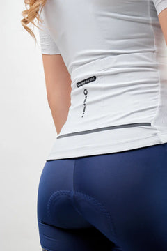 Jersey de ciclismo para mujer manga corta con detalles reflectivos-20
