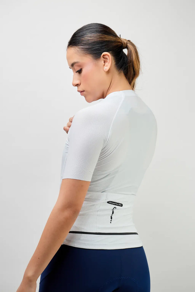 Jersey de ciclismo para mujer manga corta con detalles reflectivos-19