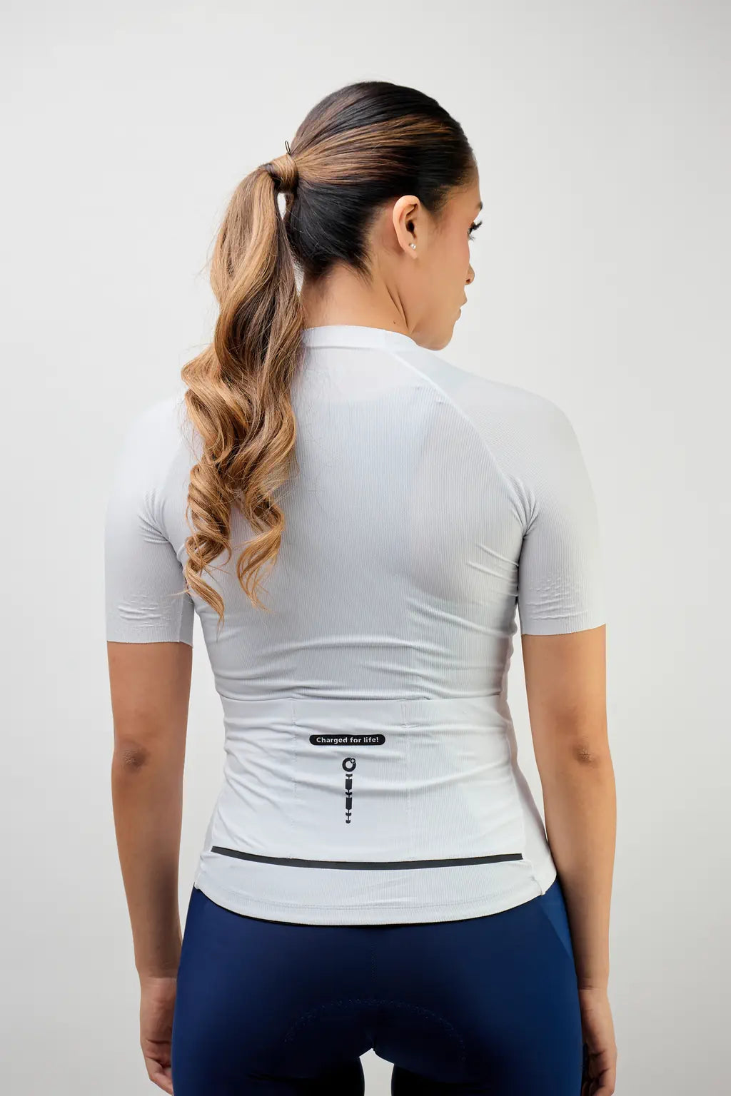 Jersey de ciclismo para mujer manga corta con detalles reflectivos-18