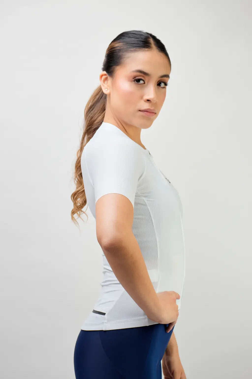 Jersey de ciclismo para mujer manga corta con detalles reflectivos-16