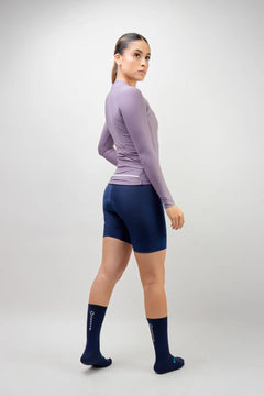 Jersey de ciclismo para mujer manga larga con detalles reflectivos-28