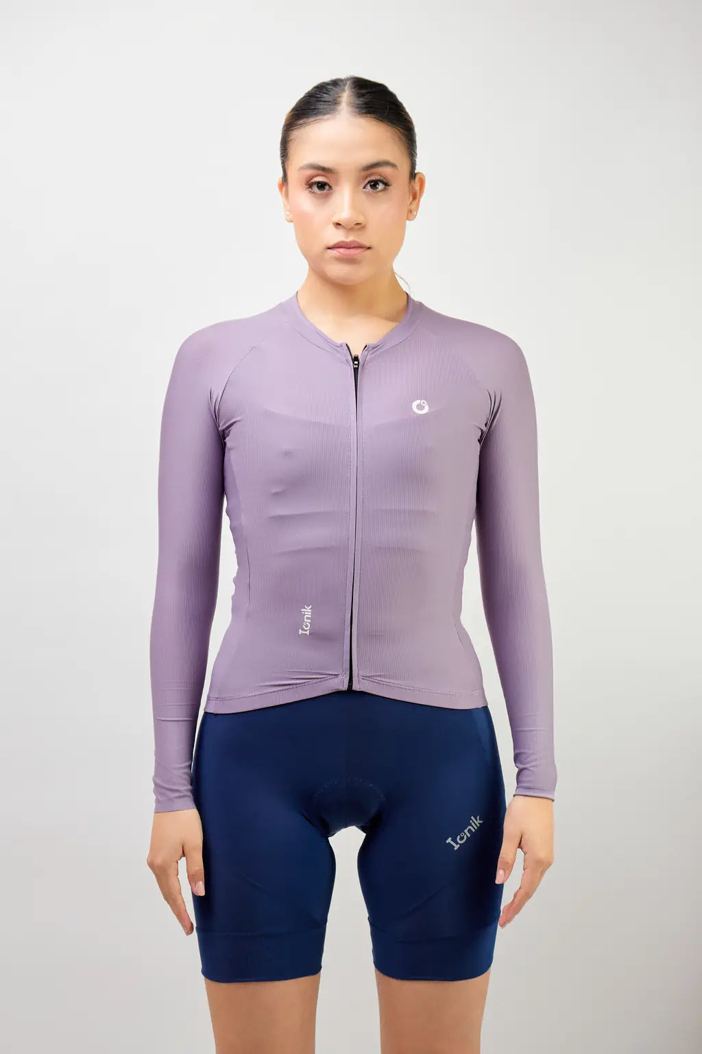 Jersey de ciclismo para mujer manga larga con detalles reflectivos-27