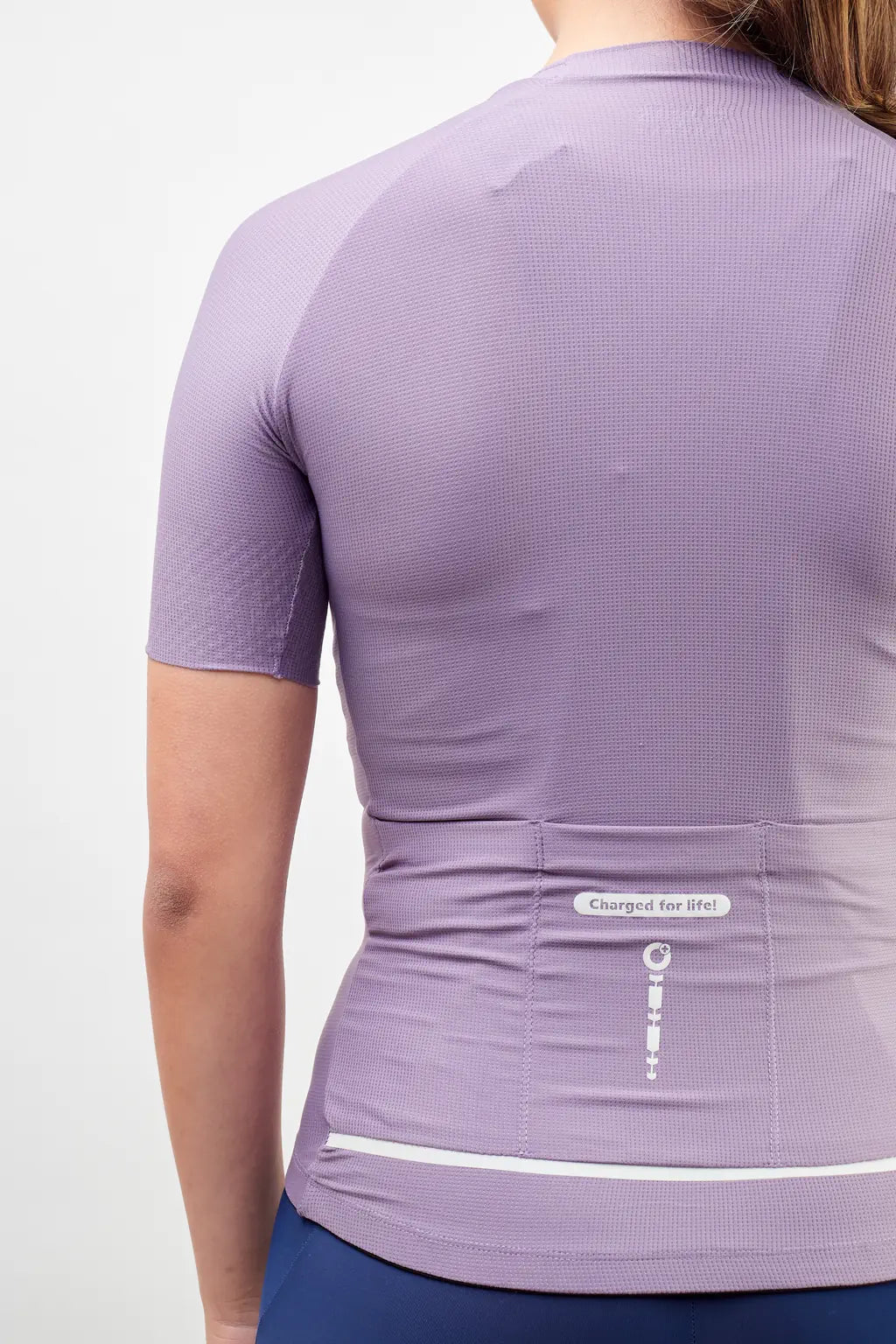 Jersey de ciclismo para mujer manga corta con detalles reflectivos-8