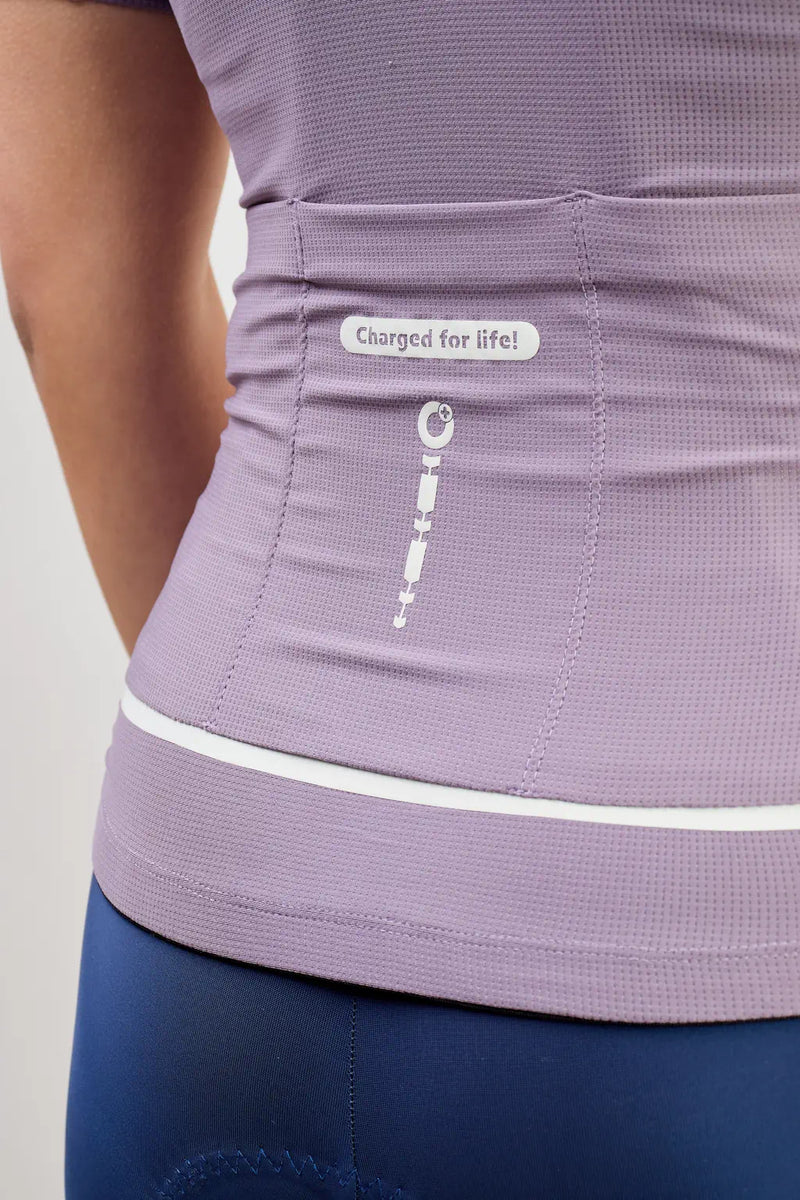 Jersey de ciclismo para mujer manga corta con detalles reflectivos-9