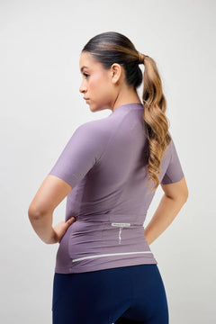 Jersey de ciclismo para mujer manga corta con detalles reflectivos-7