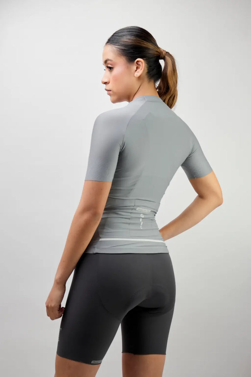 Jersey de ciclismo para mujer manga corta con detalles reflectivos-27