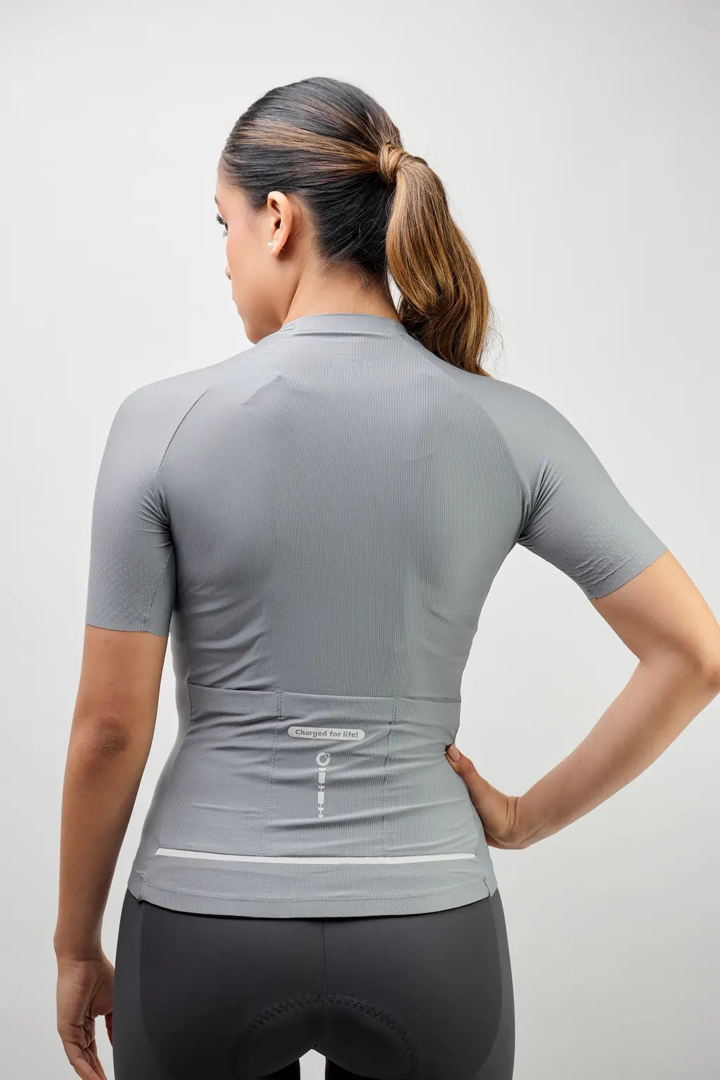 Jersey de ciclismo para mujer manga corta con detalles reflectivos-29