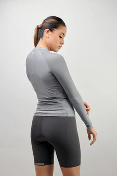 Jersey de ciclismo para mujer manga larga con detalles reflectivos-43