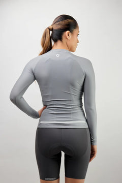 Jersey de ciclismo para mujer manga larga con detalles reflectivos-41