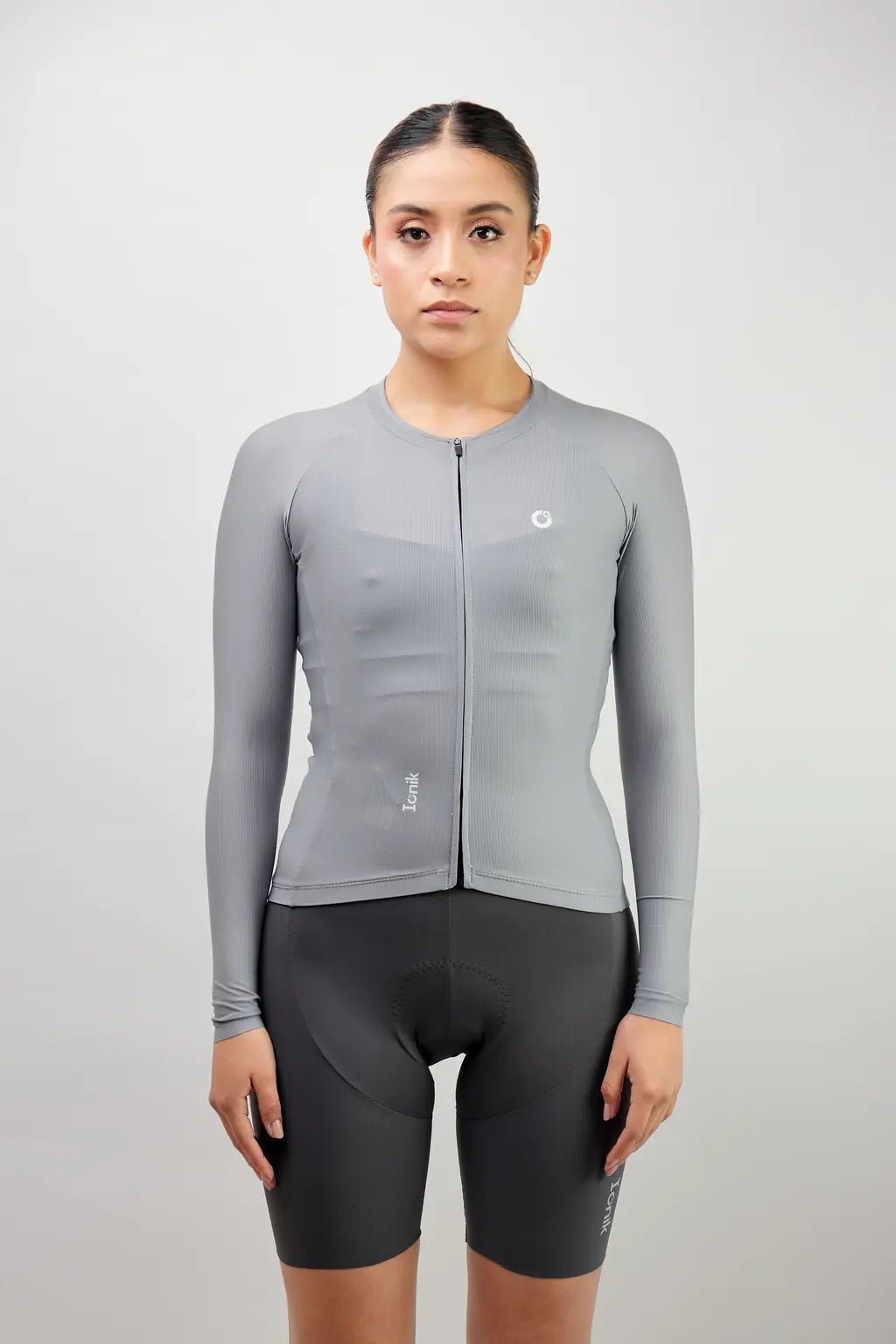 Jersey de ciclismo para mujer manga larga con detalles reflectivos-39