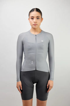 Jersey de ciclismo para mujer manga larga con detalles reflectivos-39