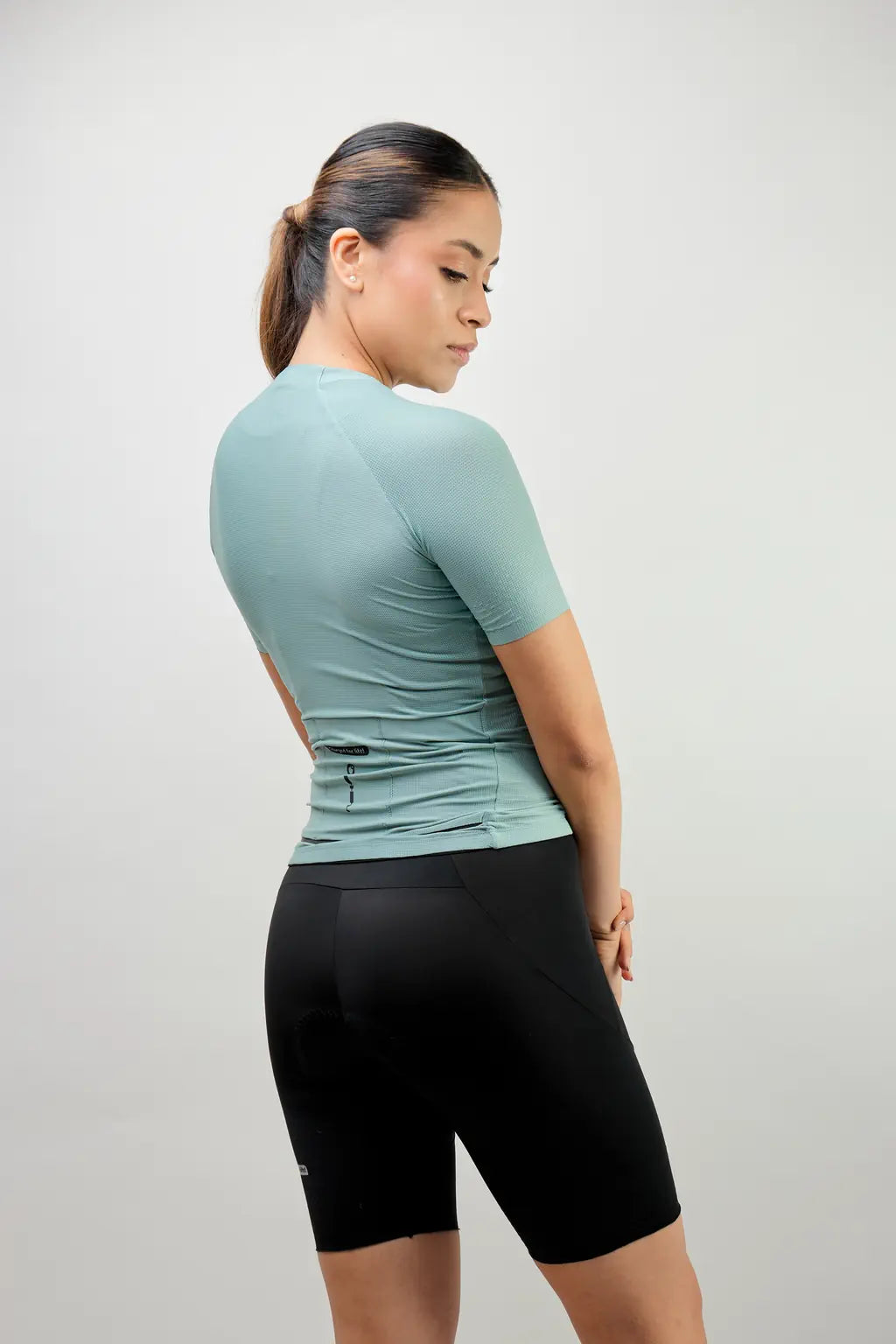 Jersey de ciclismo para mujer manga corta con detalles reflectivos-35