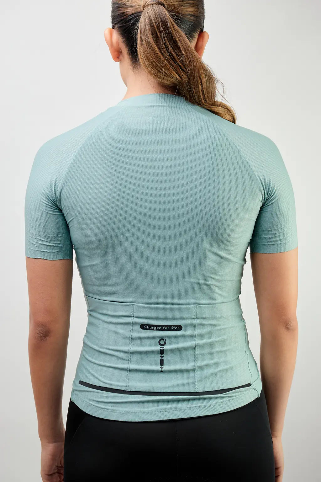 Jersey de ciclismo para mujer manga corta con detalles reflectivos-32