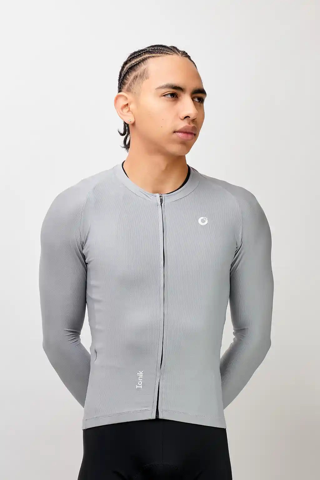 Jersey Start de ciclismo para hombre manga larga con detalles reflectivos-21