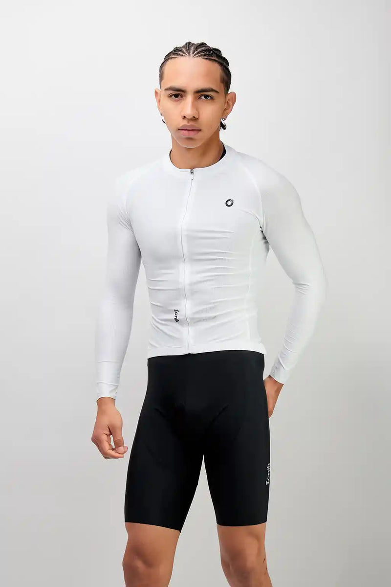 Jersey Start de ciclismo para hombre manga larga con detalles reflectivos-30
