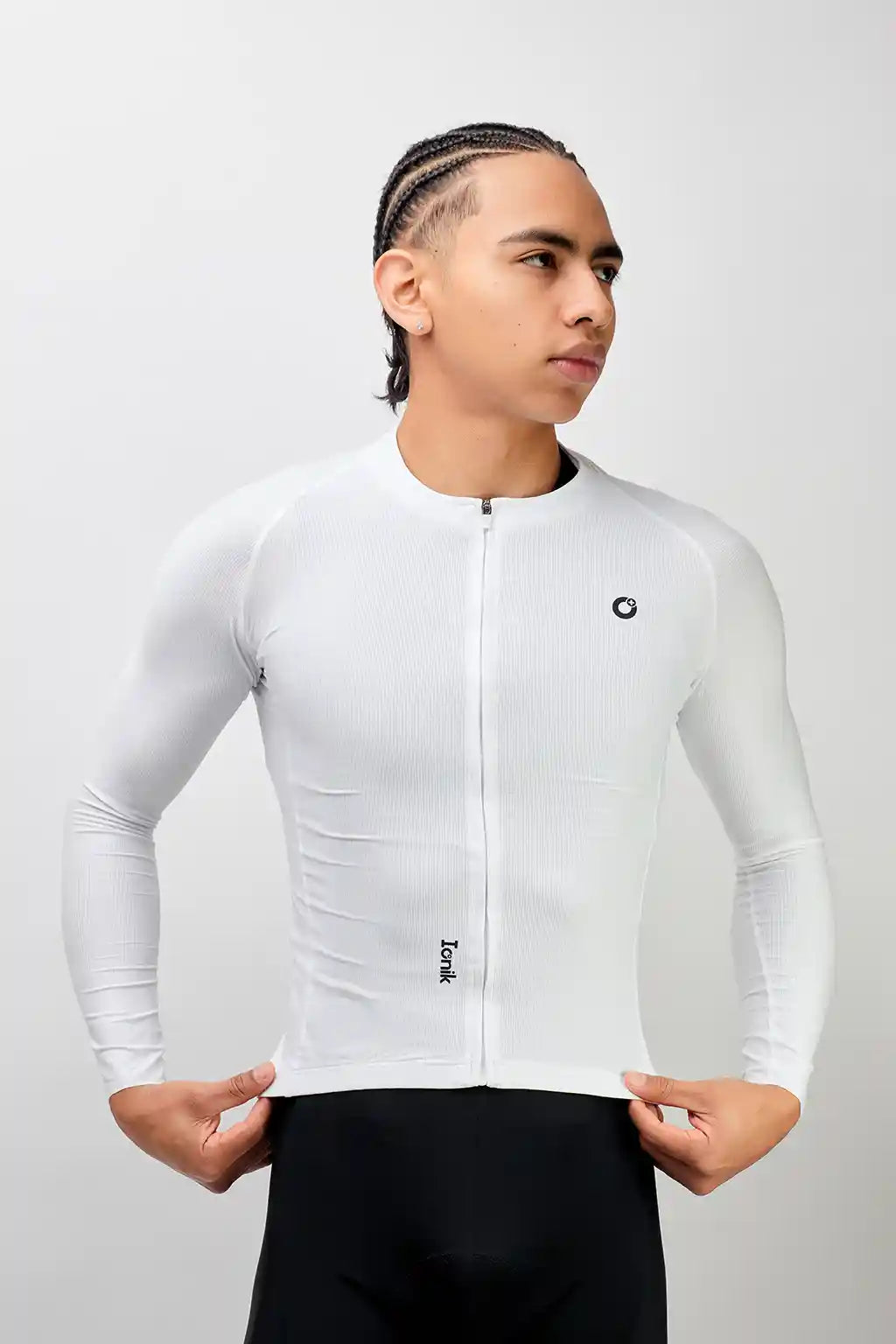 Jersey Start de ciclismo para hombre manga larga con detalles reflectivos-27