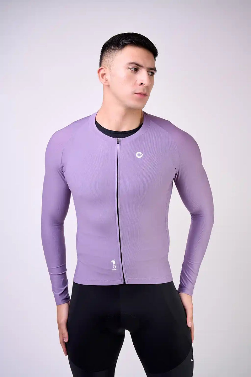 Jersey Start de ciclismo para hombre manga larga con detalles reflectivos-23