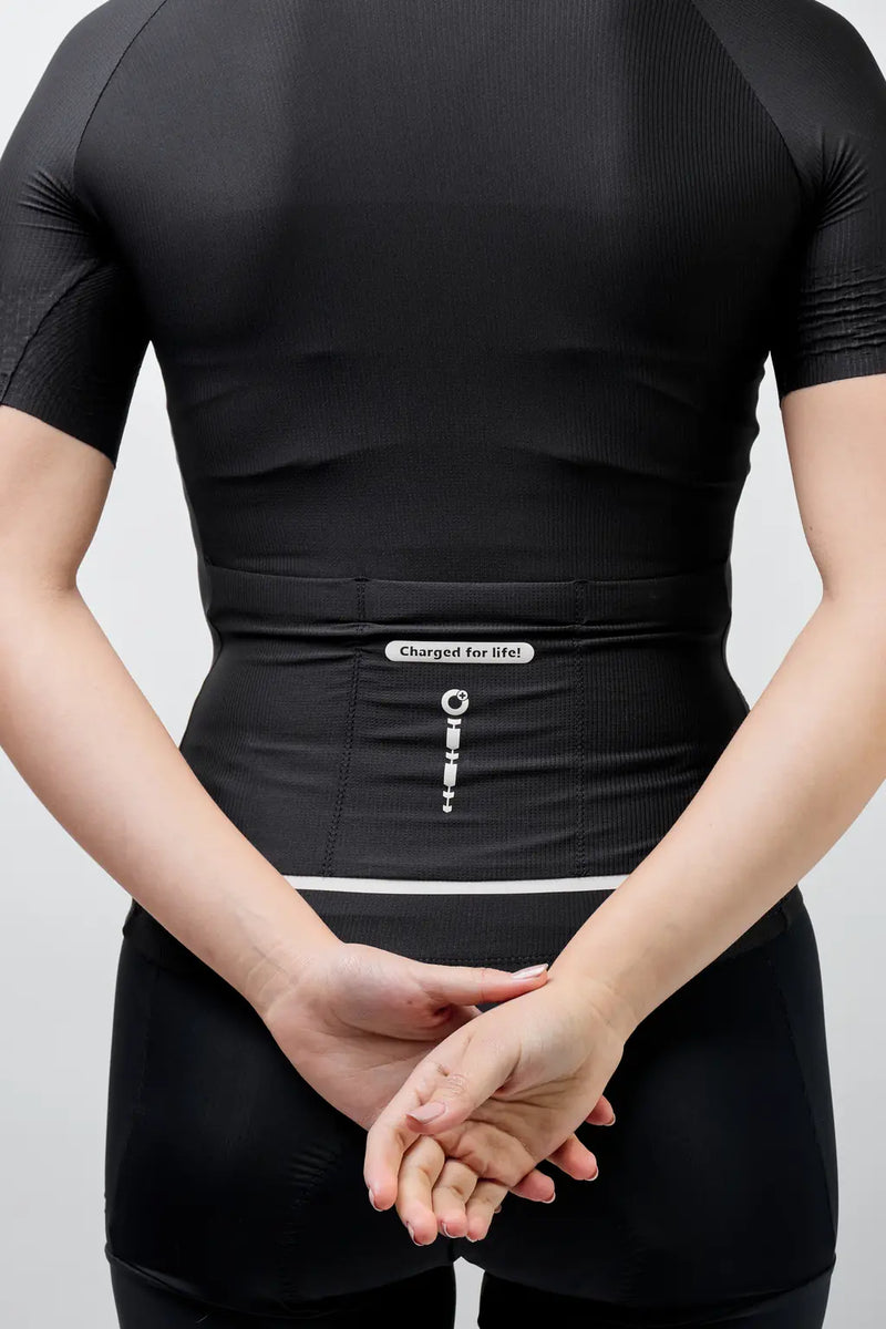 Jersey de ciclismo para mujer manga corta con detalles reflectivos-41