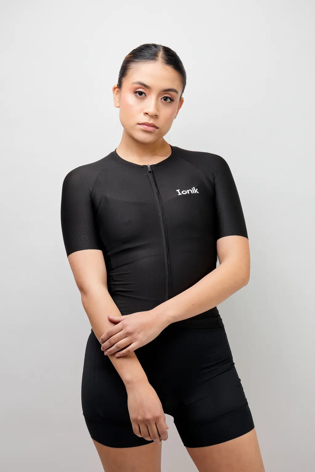 Jersey de ciclismo para mujer manga corta con detalles reflectivos-39