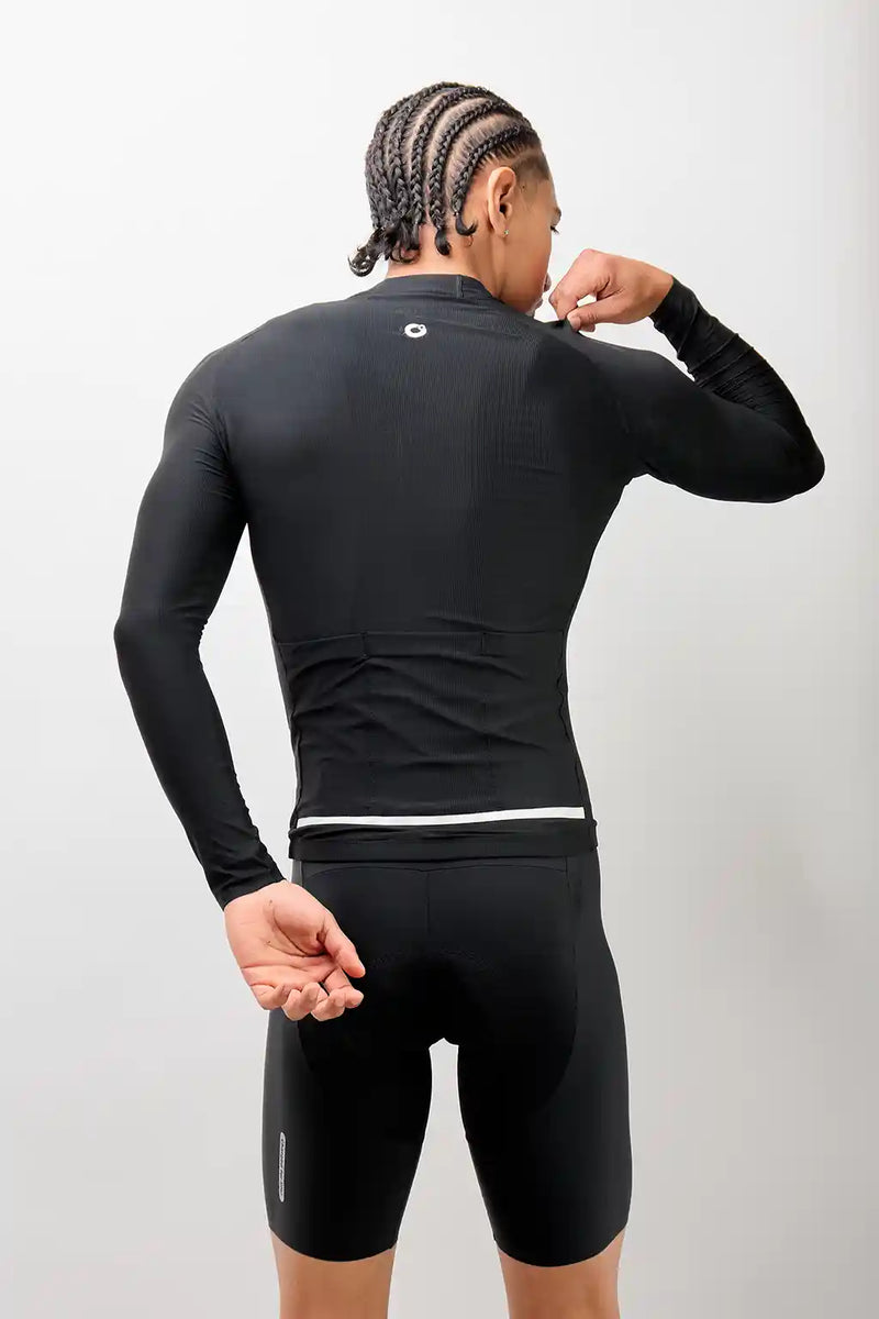 Jersey Start de ciclismo para hombre manga larga con detalles reflectivos-36