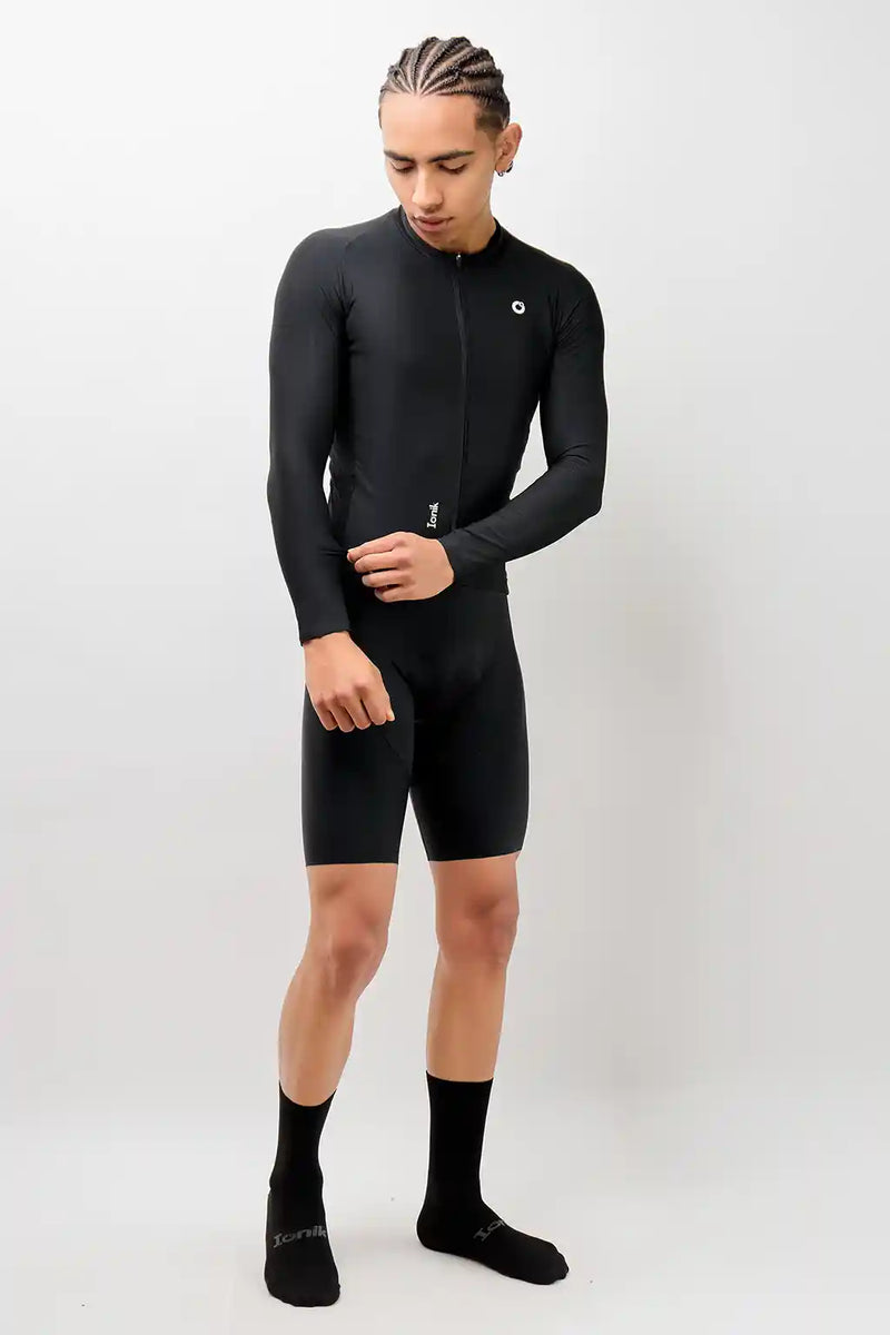 Jersey Start de ciclismo para hombre manga larga con detalles reflectivos-28