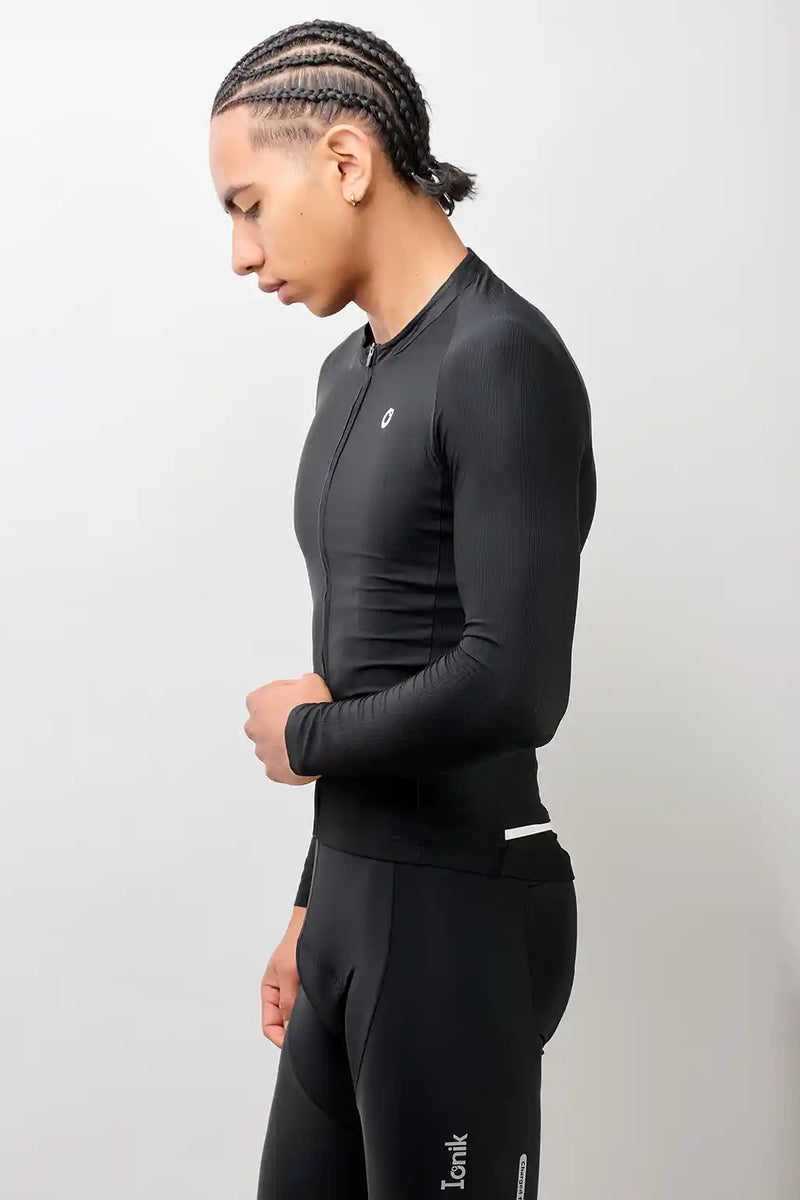 Jersey Start de ciclismo para hombre manga larga con detalles reflectivos-34