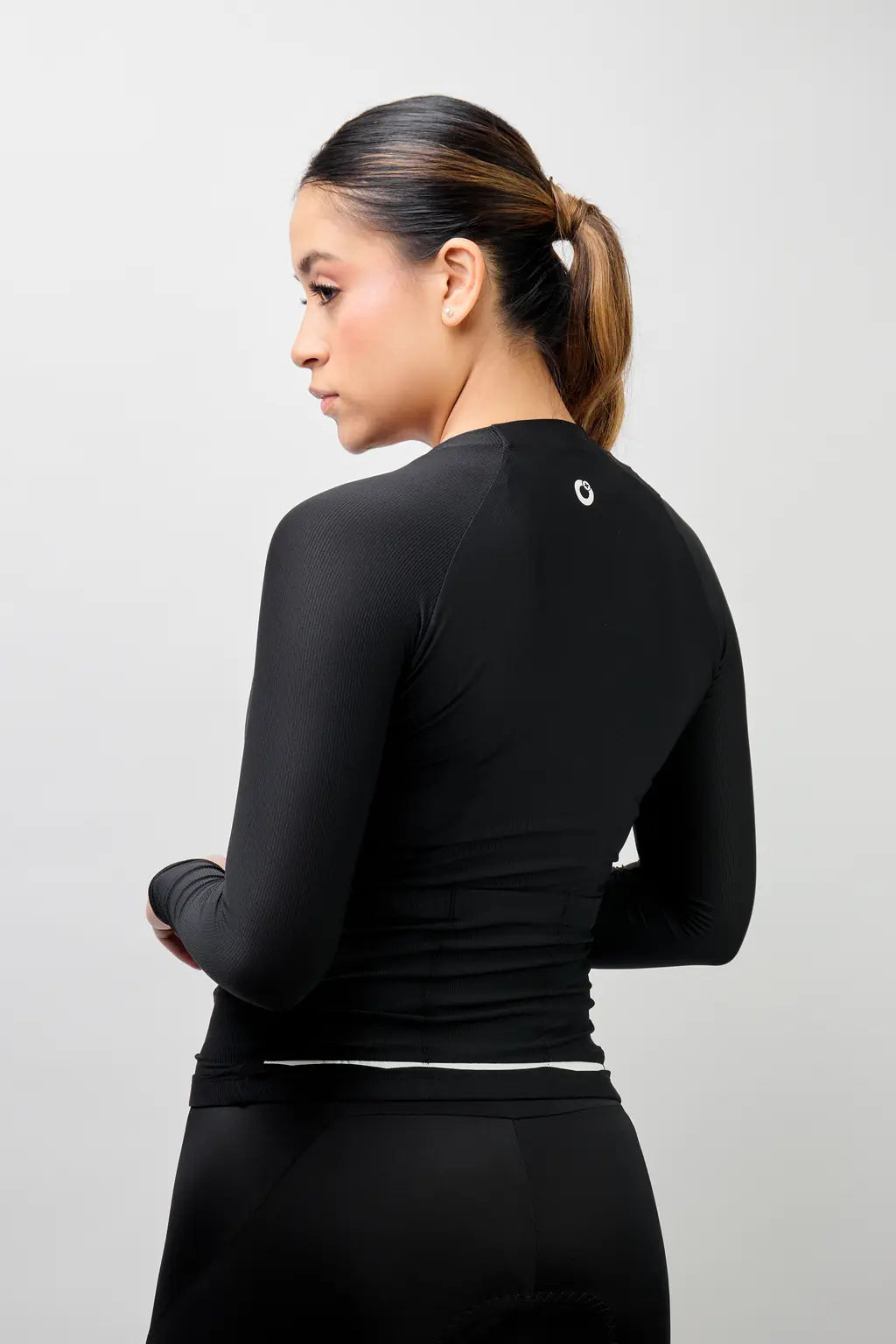 Jersey de ciclismo para mujer manga larga con detalles reflectivos-37