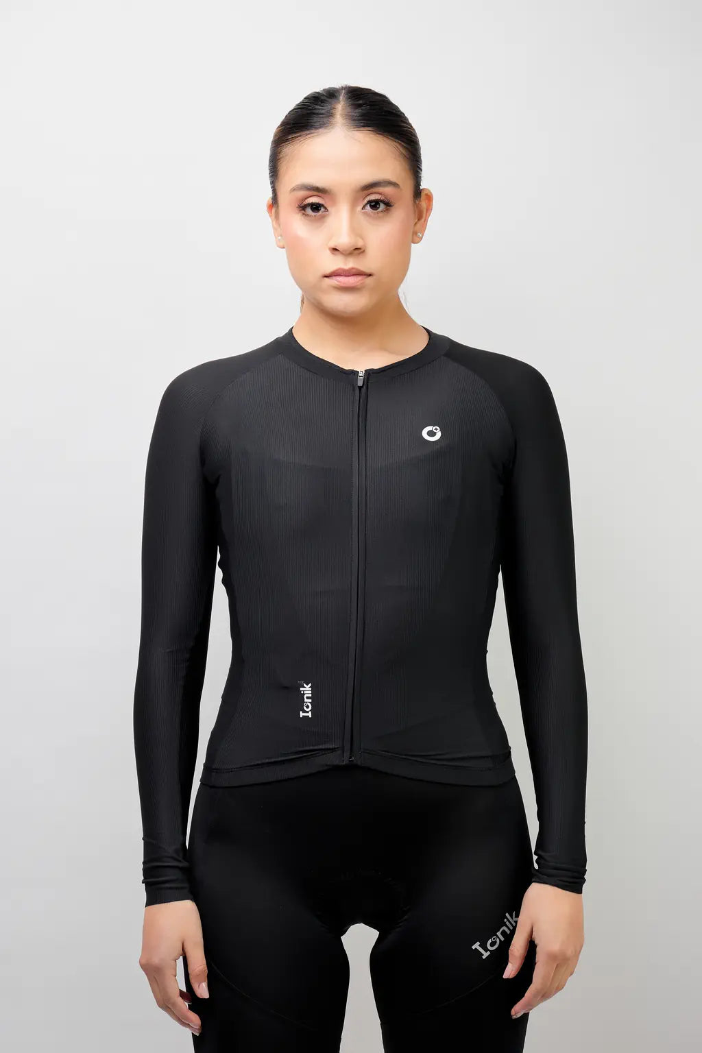 Jersey de ciclismo para mujer manga larga con detalles reflectivos-33