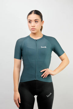 Jersey de ciclismo para mujer manga corta con detalles reflectivos-22