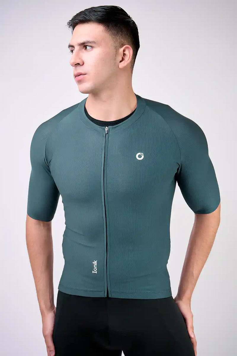 Jersey Start de ciclismo para hombre manga corta con detalles reflectivos-1