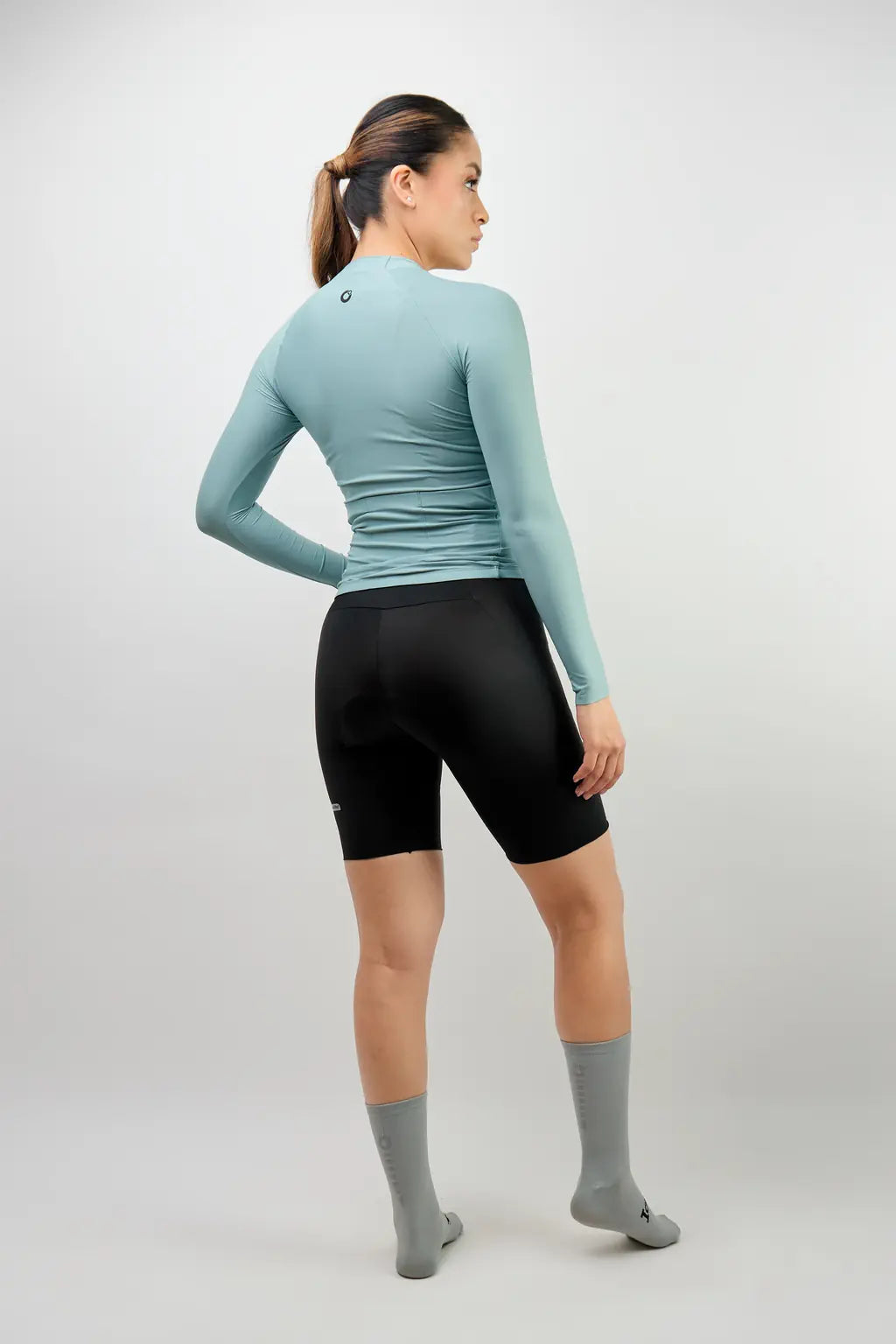 Jersey de ciclismo para mujer manga larga con detalles reflectivos-26