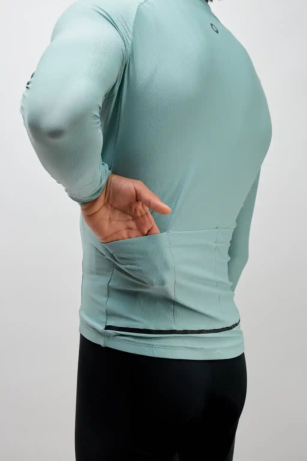 Jersey Start de ciclismo para hombre manga larga con detalles reflectivos-3