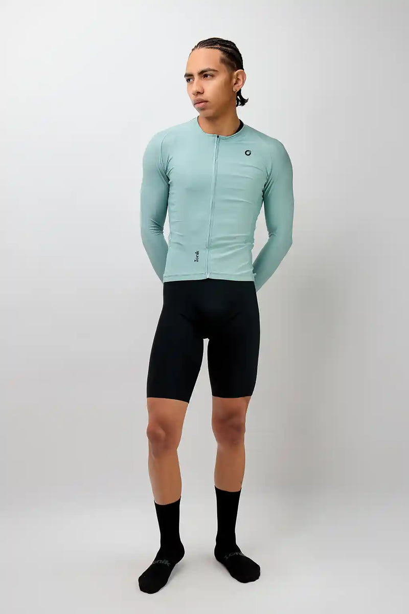 Jersey Start de ciclismo para hombre manga larga con detalles reflectivos-12