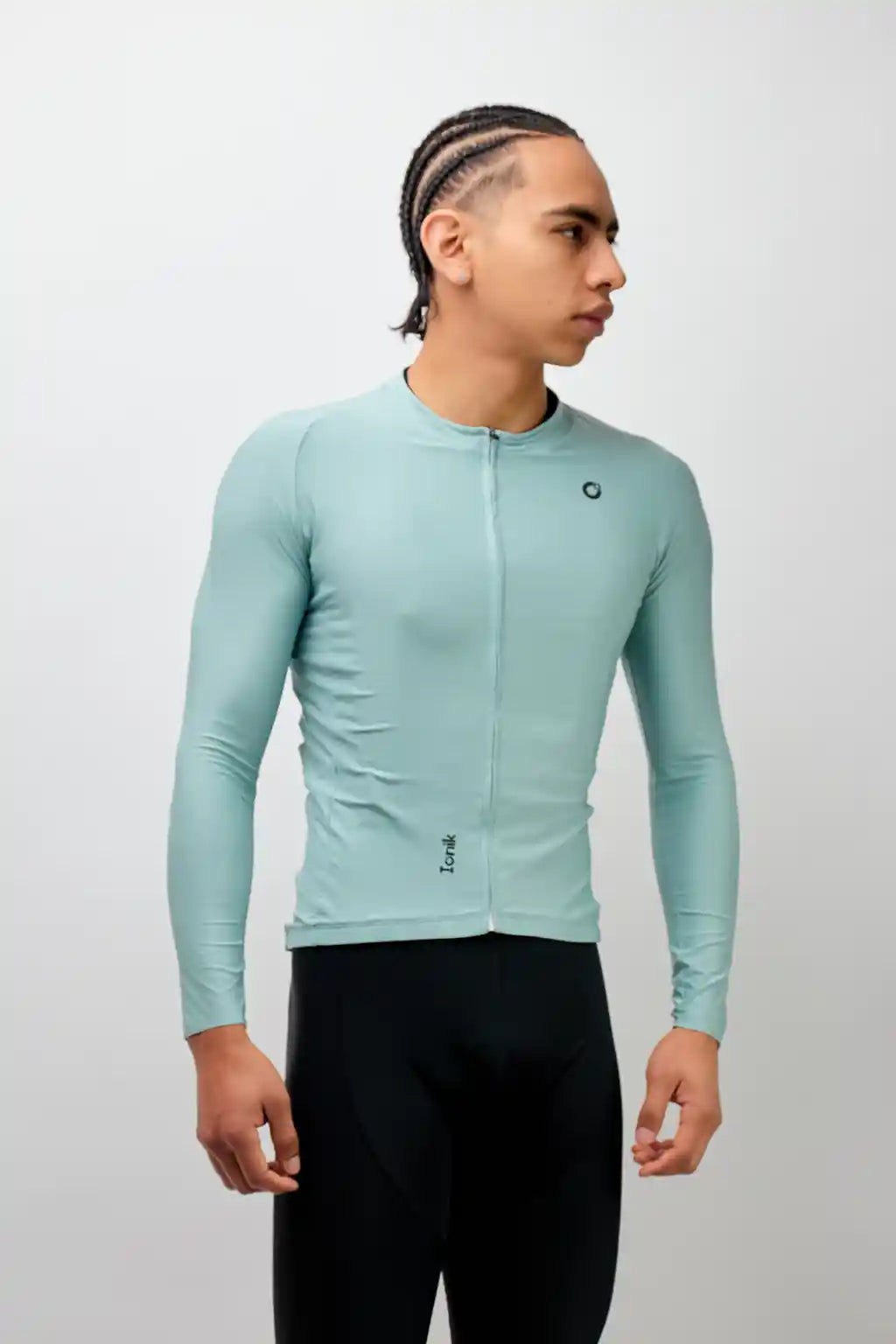 Jersey Start de ciclismo para hombre manga larga con detalles reflectivos