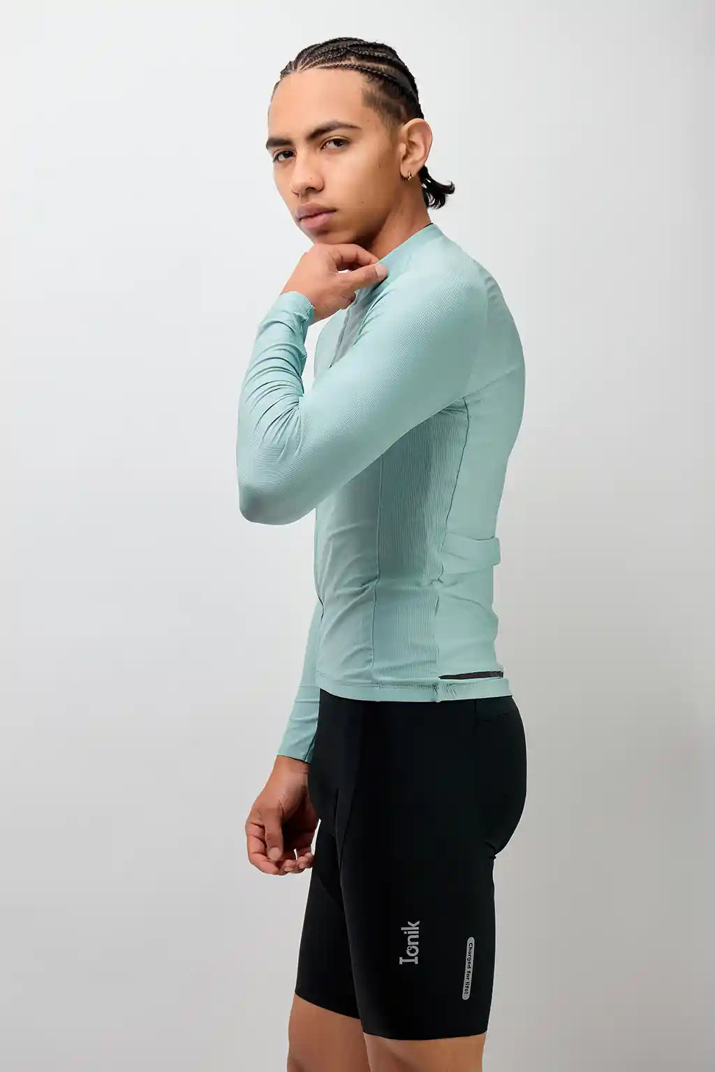 Jersey Start de ciclismo para hombre manga larga con detalles reflectivos-10