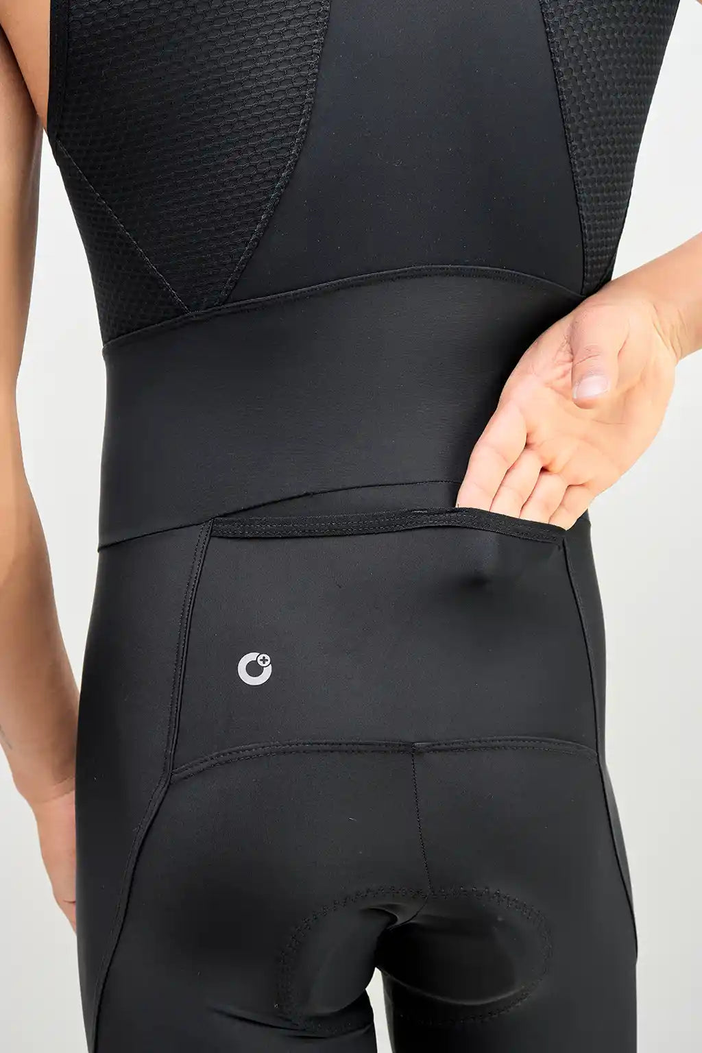 Licra negra Badana de ciclismo para hombre-2