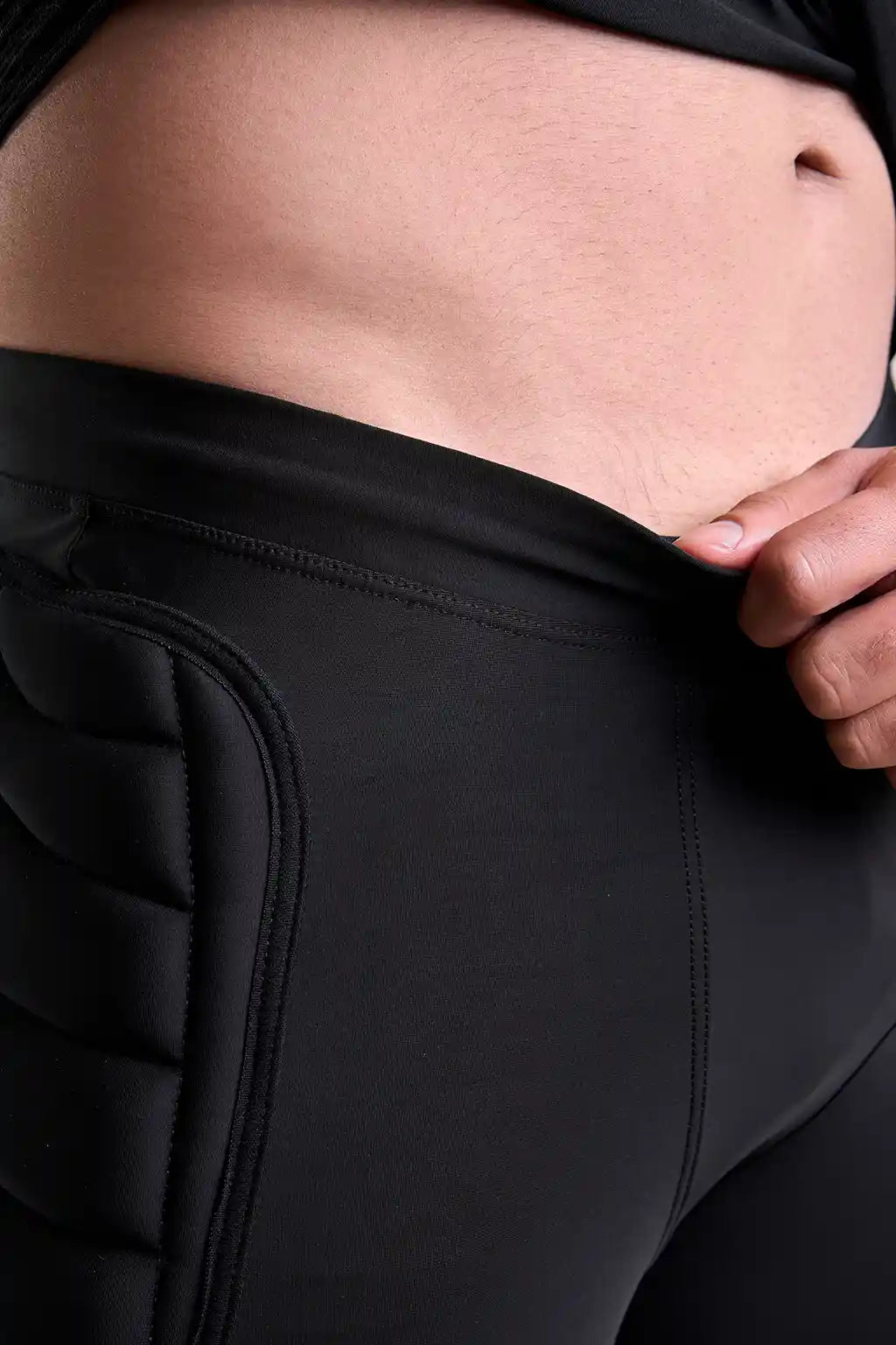Pantalón portero negro para hombre-5