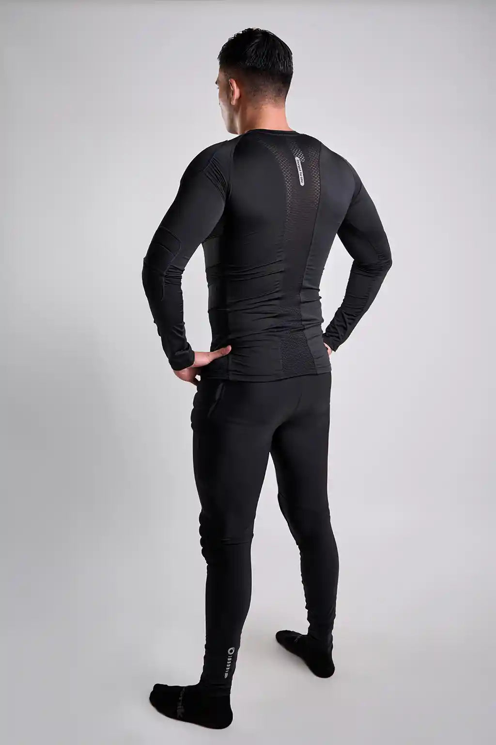 Pantalón portero negro para hombre-10